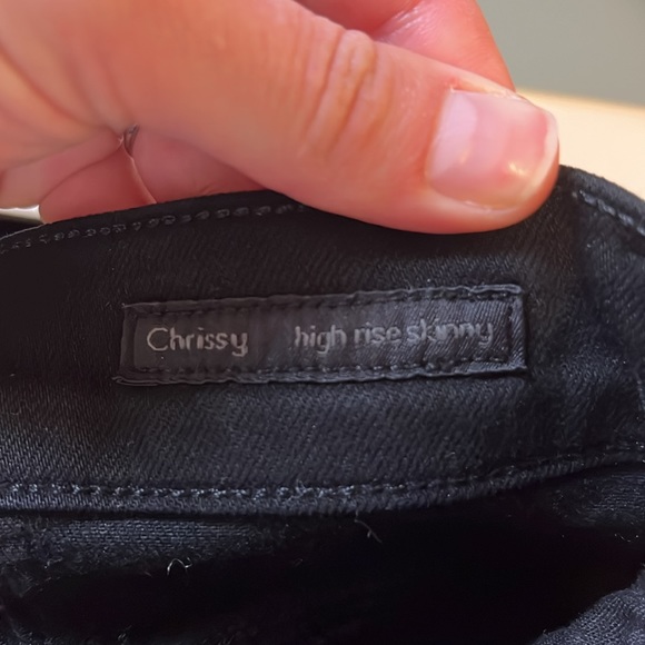 Citizens of Humanity Chrissy High Rise Skinny Jeans in Plush Black Size 28 - Picture 6 of 8